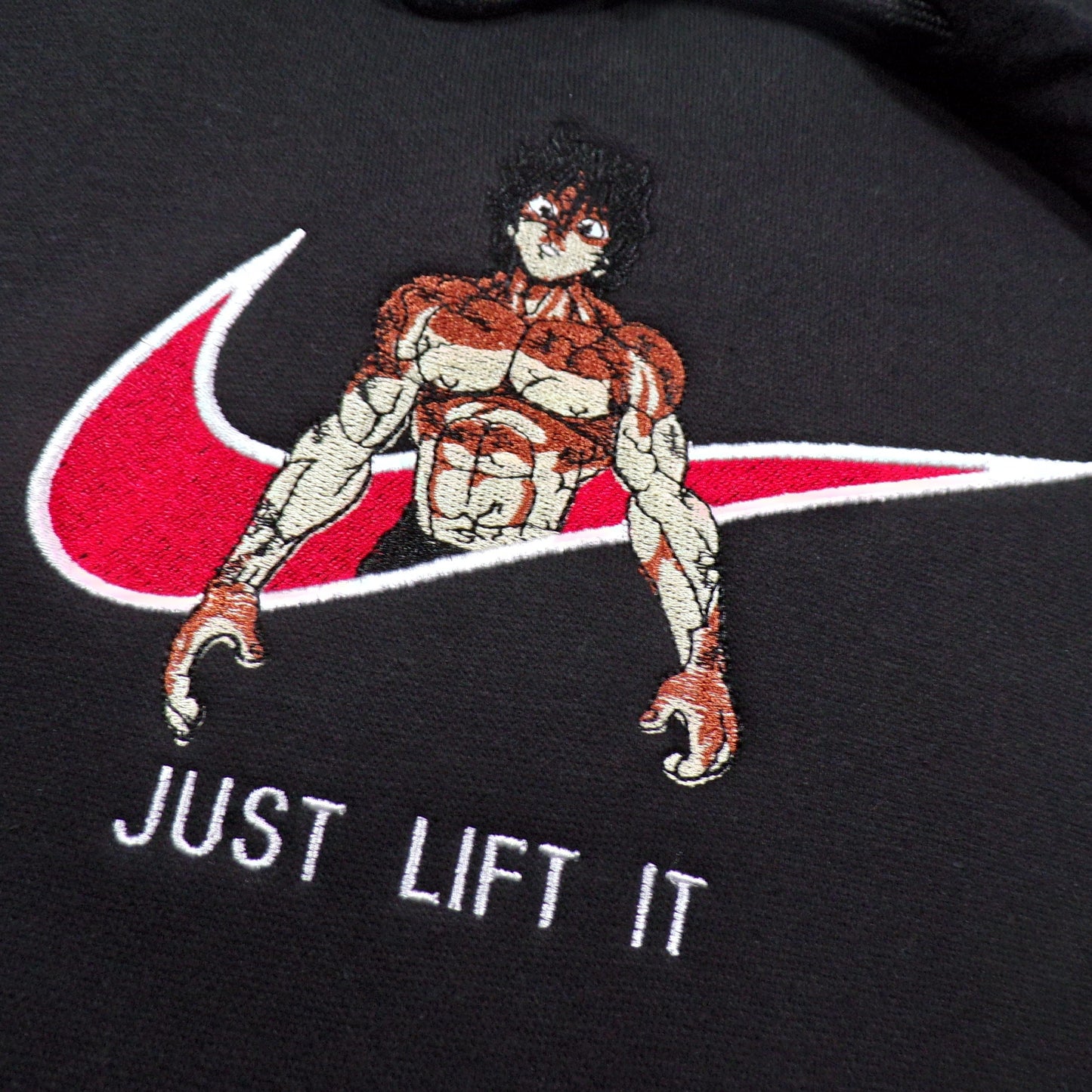 “Just Lift It Baki” Embroidered Hoodie - Buy One Get One 50% OFF