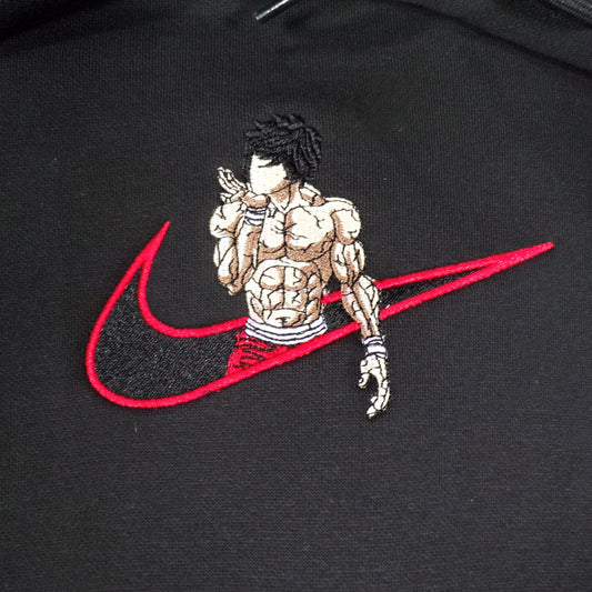 “Grappler Baki” Embroidered Hoodie - Buy One Get One 50% OFF