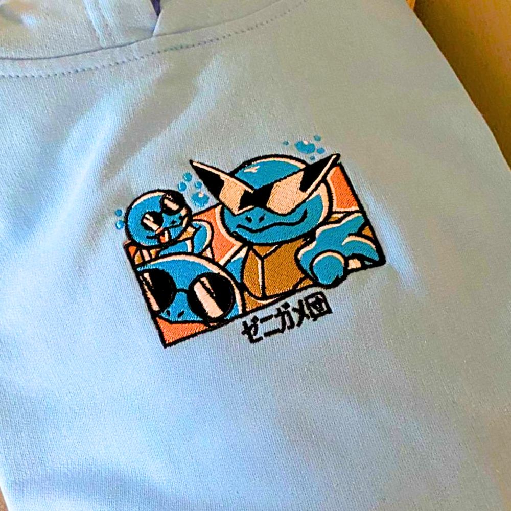 Gilgamesh hoodie XS / Blue Aqua Squirt Squad Embroidered Hoodie