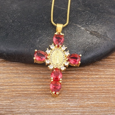 Virgin Mary Cross Necklace | Buy One Get One 50% Off