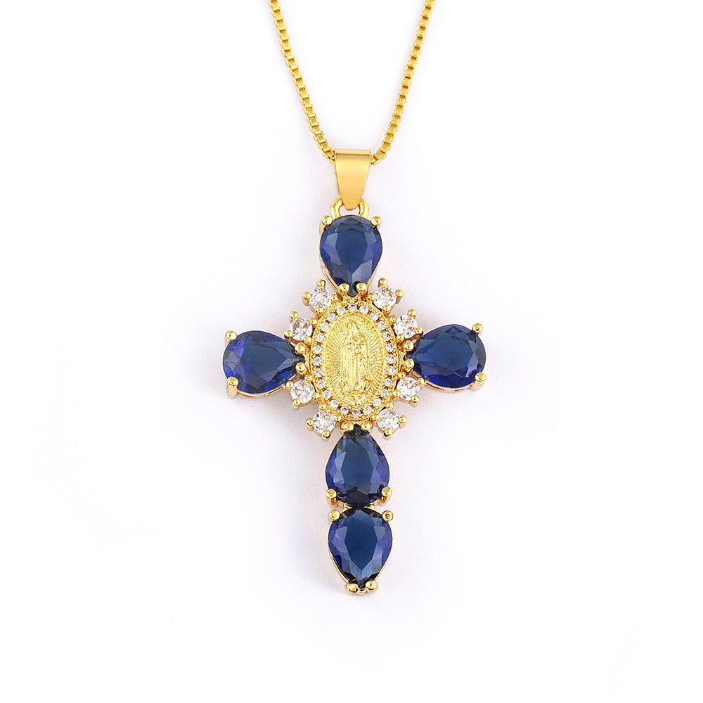 Virgin Mary Cross Necklace | Buy One Get One 50% Off