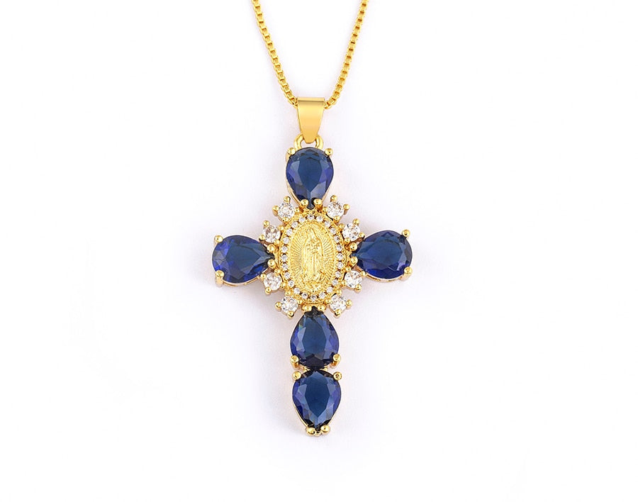 Virgin Mary Cross Necklace | Buy One Get One 50% Off