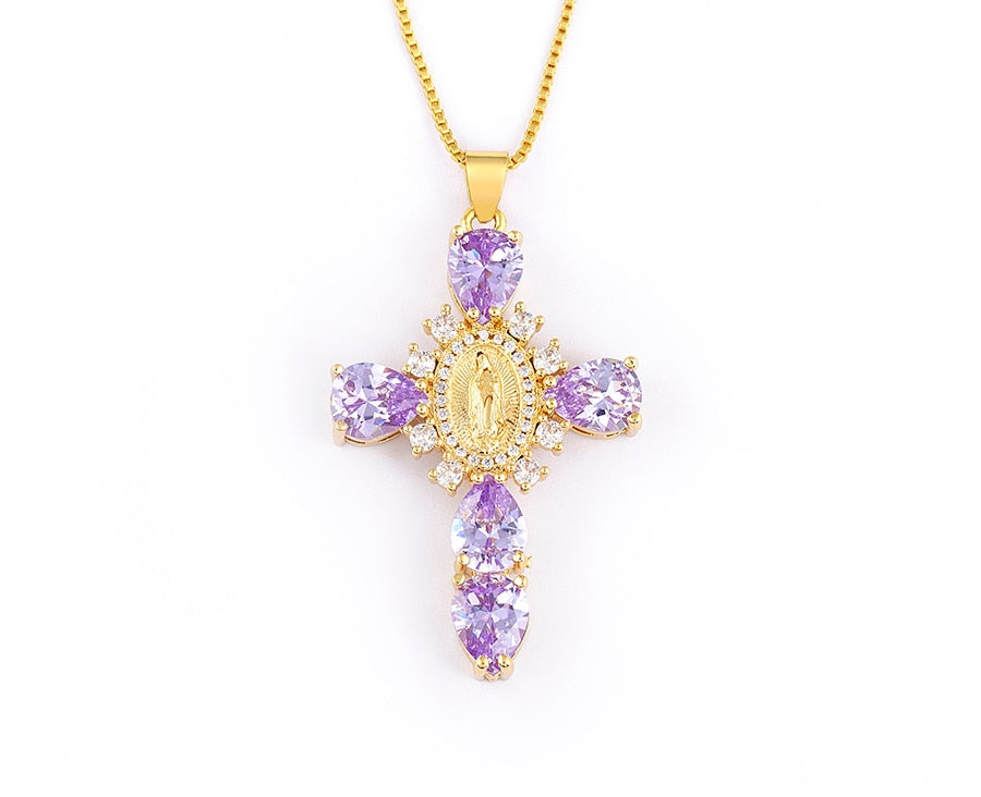 Virgin Mary Cross Necklace | Buy One Get One 50% Off