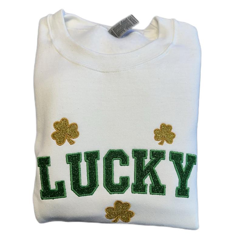 St. Patty Lucky Embroidery Sweatshirts - Buy One Get One 50% OFF