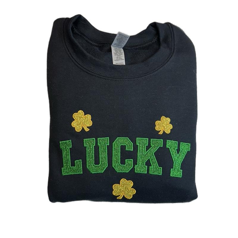 St. Patty Lucky Embroidery Sweatshirts - Buy One Get One 50% OFF